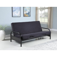 Coaster Furniture 2334 Tufted Futon Glossy Black